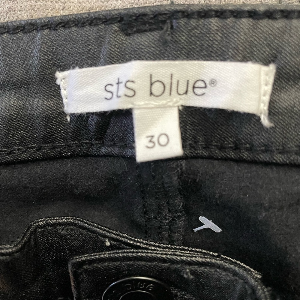 STS Black Leather Jeans